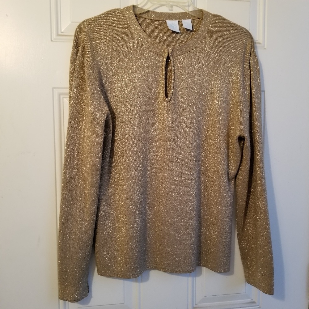 Gold Sparkle  Sweater/Top (Lame')